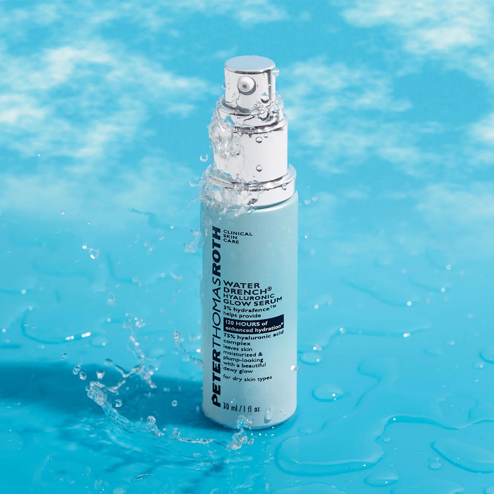 Peter Thomas Roth Water Drench® Hyaluronic Glow Serum 30ml - Сироватка для обличчя з гіалуроновою кислотою для сяяння шкіри - фото №1 Peter Thomas Roth Water Drench® Hyaluronic Glow Serum 30ml - Сироватка для обличчя з гіалуроновою кислотою для сяяння шкіри - фото №1